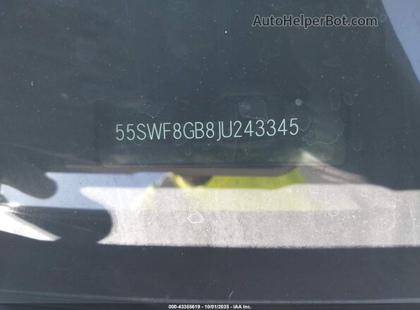 55SWF8GB8JU243345 2018 MERCEDES-BENZ AMG C 63 White 