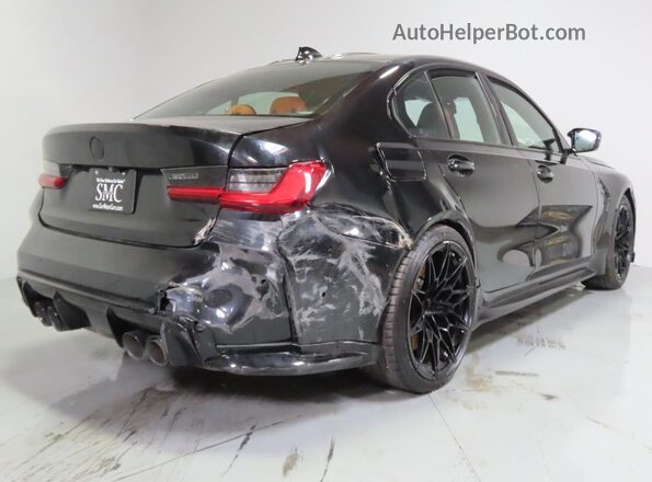 WBS33AY01MFK86175 2021 BMW M3 Черный Передняя правая четверть