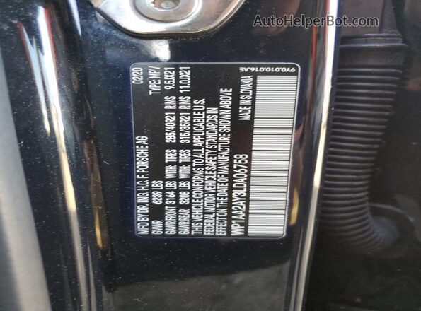 WP1AA2AY3LDA06758 2020 PORSCHE CAYENNE Black Vista interior de 360 grados