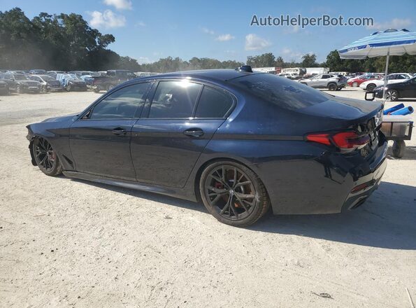 WBA53BJ04NWX46363 2022 BMW 5 SERIES Синий Задняя правая четверть