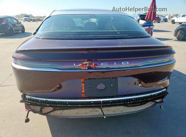 50EA1TEA6PA005045 2023 LUCID AIR Maroon Rear view