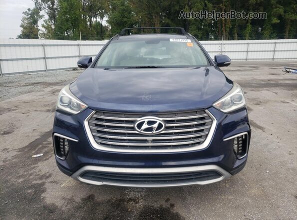 KM8SR4HF4HU256687 2017 HYUNDAI SANTA FE Blue 