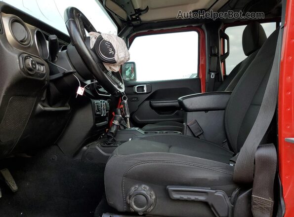 1C6HJTAG5LL159717 2020 JEEP GLADIATOR Red Dashboard view
