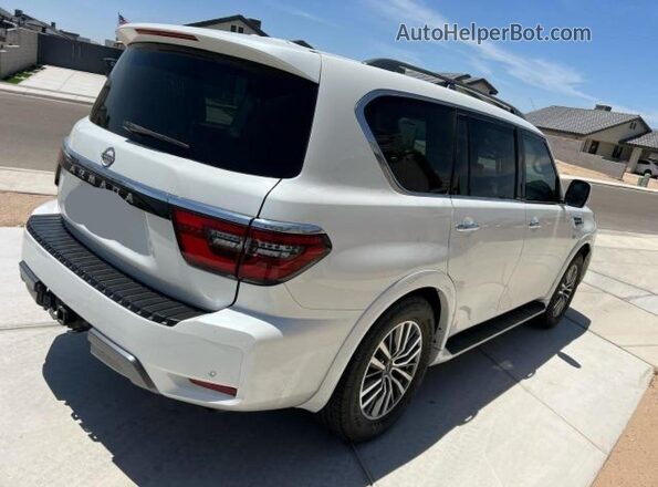 JN8AY2AC6M9148094 2021 NISSAN ARMADA Белый Вид спереди