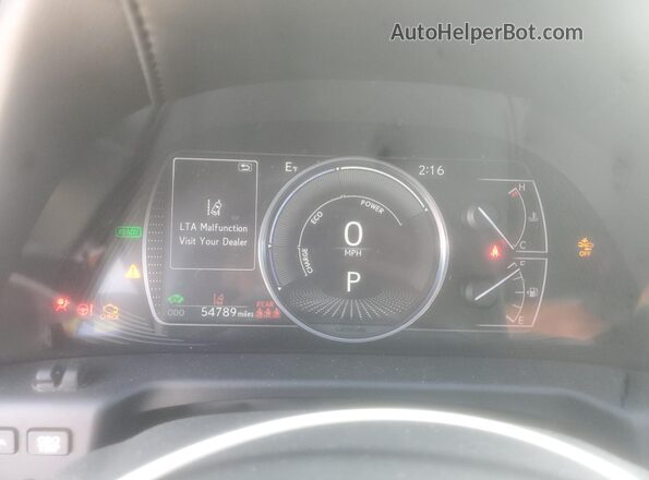 58ACA1C10MU009014 2021 LEXUS ES White Вид щитка приладів