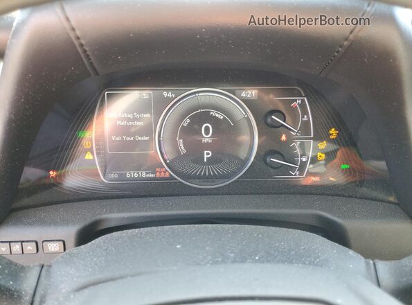 58AD21B11LU006088 2020 LEXUS ES Silver Instrument cluster view