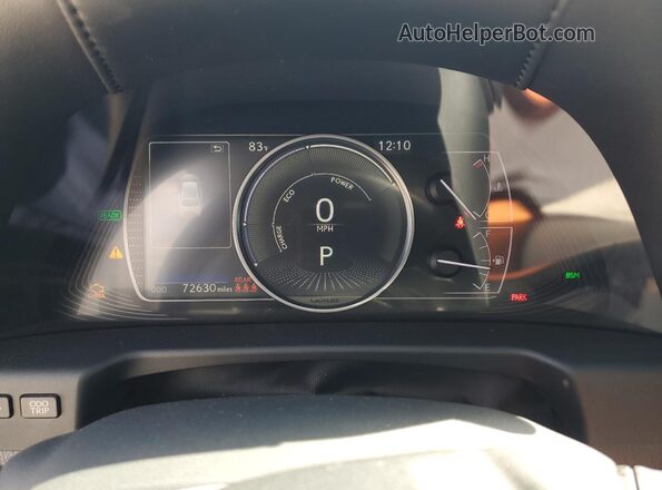 58AD21B13LU008960 2020 LEXUS ES Серебряный Вид щитка приборов