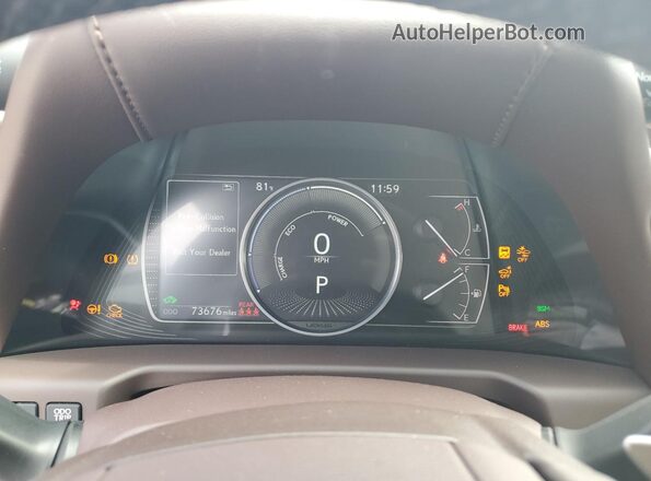 58ADA1C18MU005846 2021 LEXUS ES White Вид щитка приладів