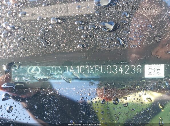 58ADA1C1XPU034236 2023 LEXUS ES 300H White 