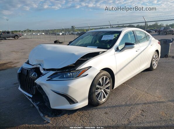 58ADZ1B11LU056937 2020 LEXUS ES 350 White Vista tres cuartos delantera izquierda