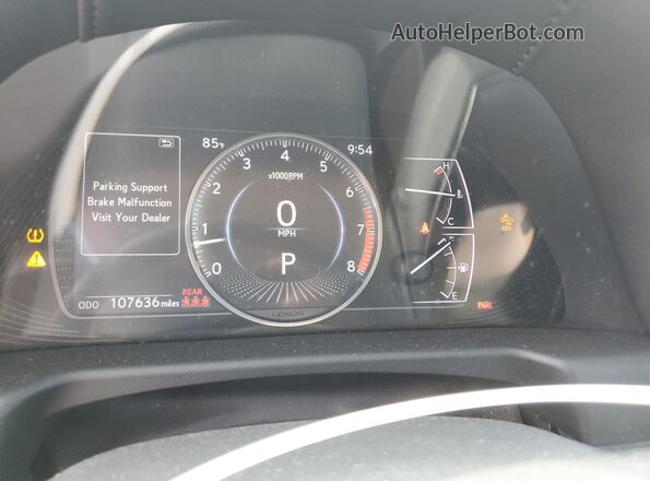 58ADZ1B11LU061099 2020 LEXUS ES Black ხელსაწყოთა პანელის ხედი