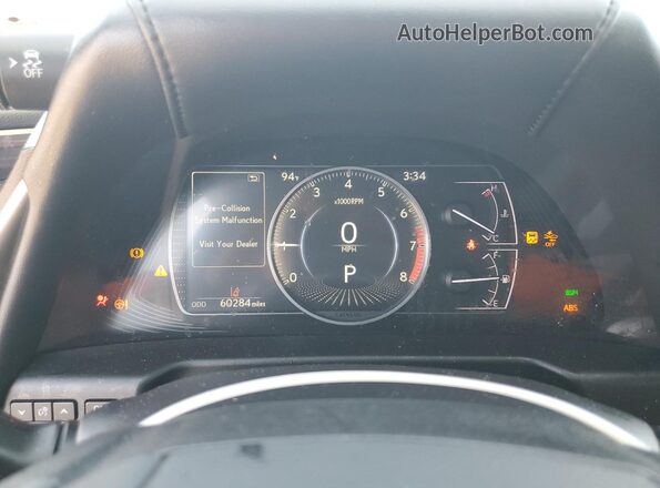 58ADZ1B14LU054616 2020 LEXUS ES White Instrument cluster view