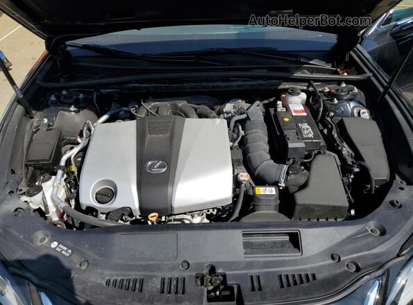 58ADZ1B17LU077694 2020 LEXUS ES Black უკანა სალონის ხედი