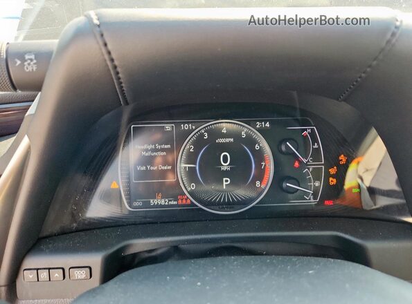 58ADZ1B18MU110283 2021 LEXUS ES Black ხელსაწყოთა პანელის ხედი