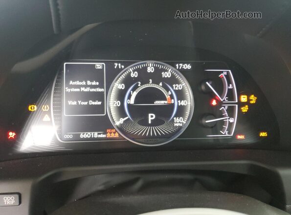 58ADZ1B19LU057804 2020 LEXUS ES Charcoal Widok zestawu wskaźników