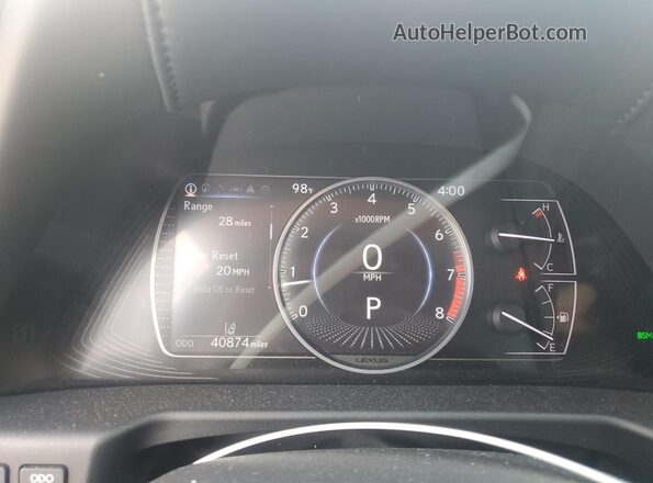 58ADZ1B1XMU102881 2021 LEXUS ES White Սարքավորումների վահանակի տեսք