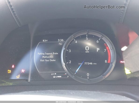 58AGZ1B13LU057987 2020 LEXUS ES 350 Black Vista de los asientos traseros