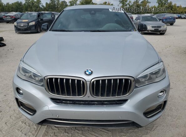 5UXKU0C53K0H99586 2019 BMW X6 Silver Widok z tyłu