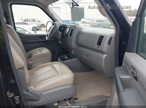 5BZAF0AA0HN853460 2017 NISSAN NV PASSENGER NV3500 HD Black Вид салону спереду