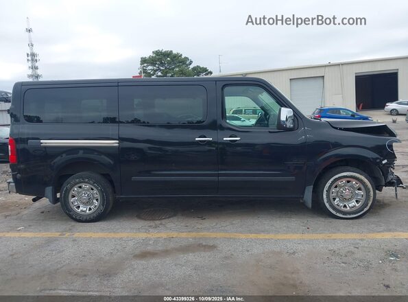 5BZAF0AA0HN853460 2017 NISSAN NV PASSENGER NV3500 HD Black Вид задньої частини салону
