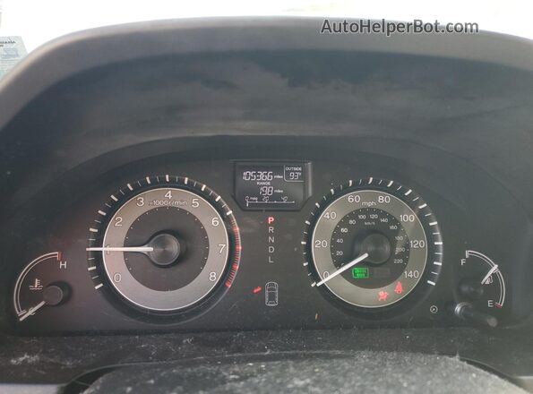 5FNRL5H31HB009796 2017 HONDA ODYSSEY White Instrument cluster view