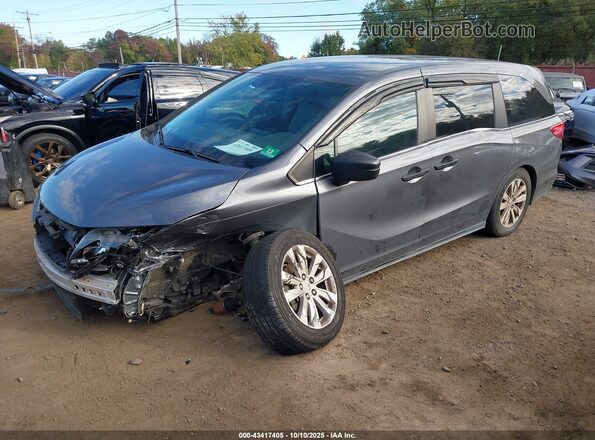 5FNRL6H21JB095789 2018 HONDA ODYSSEY Gray 
