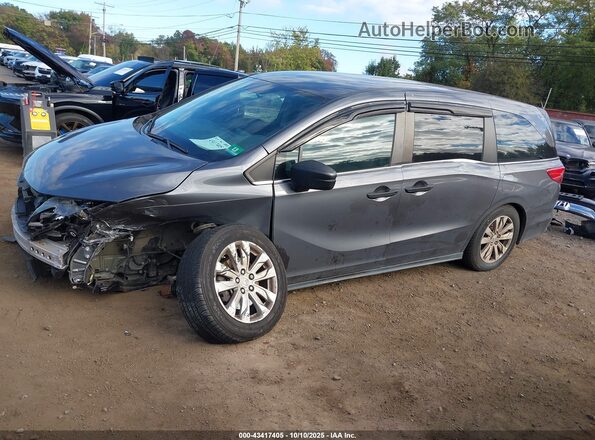 5FNRL6H21JB095789 2018 HONDA ODYSSEY Gray 