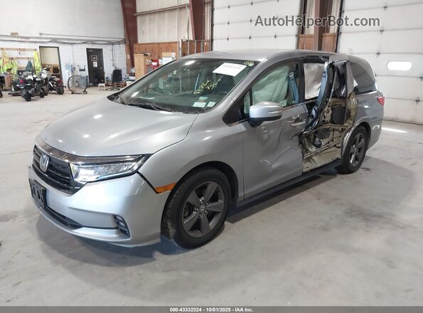 5FNRL6H50MB013310 2021 HONDA ODYSSEY Gray Vista tres cuartos delantera izquierda