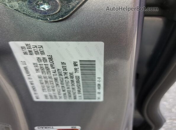5FNRL6H52LB064533 2020 HONDA ODYSSEY Silver Vista interior de 360 grados