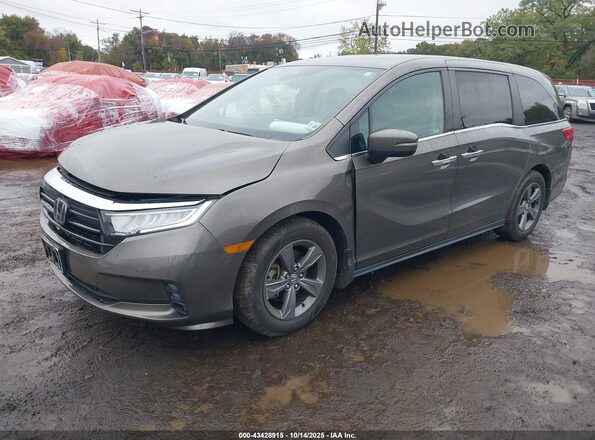 5FNRL6H53MB036922 2021 HONDA ODYSSEY Brown Vista tres cuartos delantera izquierda