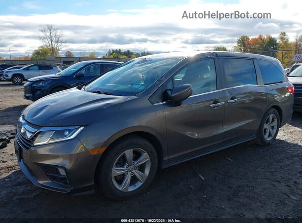 5FNRL6H55LB032594 2020 HONDA ODYSSEY Gray წინა მარცხენა ხედი სამი მეოთხედიდან