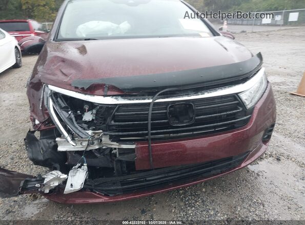 5FNRL6H55MB016347 2021 HONDA ODYSSEY Красный Вид спереди