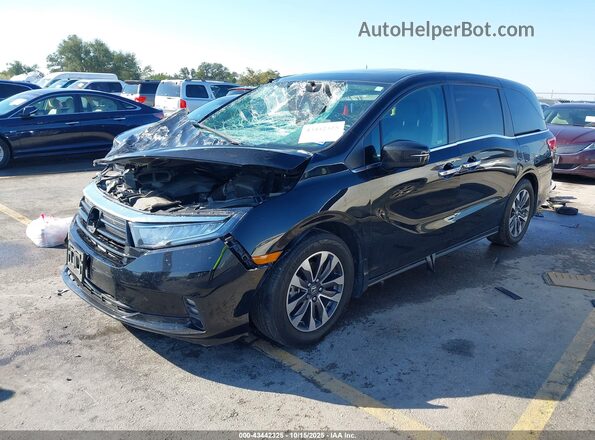 5FNRL6H62PB076597 2023 HONDA ODYSSEY Black Առջևի ձախ երեք քառորդ տեսարան