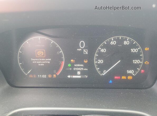 5FNRL6H64SB037647 2025 HONDA ODYSSEY Red Вид щитка приладів