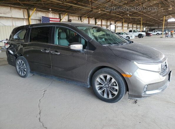 5FNRL6H71MB020395 2021 HONDA ODYSSEY Gray Առջևի աջ