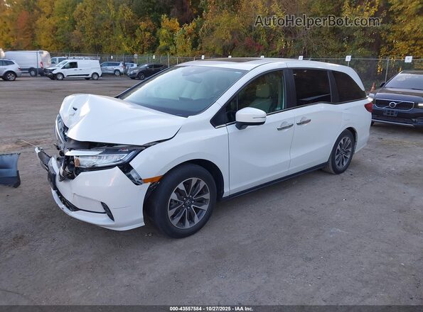 5FNRL6H71NB052748 2022 HONDA ODYSSEY White Vista tres cuartos delantera izquierda