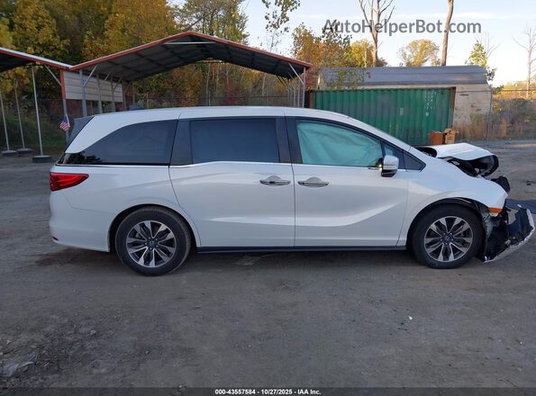 5FNRL6H71NB052748 2022 HONDA ODYSSEY White Vista interior trasera