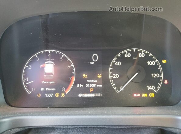 5FNRL6H71SB003545 2025 HONDA ODYSSEY Gray Вид щитка приладів