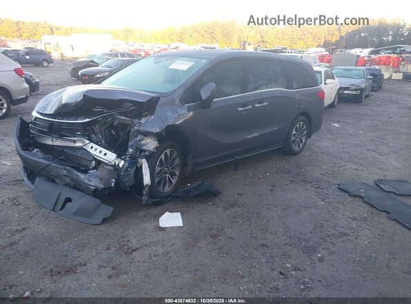 5FNRL6H72MB008529 2021 HONDA ODYSSEY Gray Przód lewy