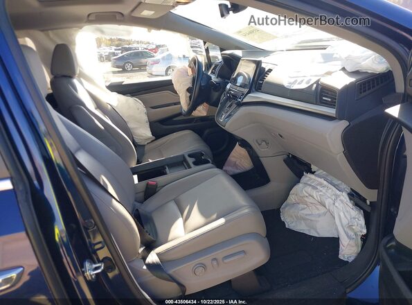 5FNRL6H72NB021475 2022 HONDA ODYSSEY Dark Blue Widok wnętrza z przodu