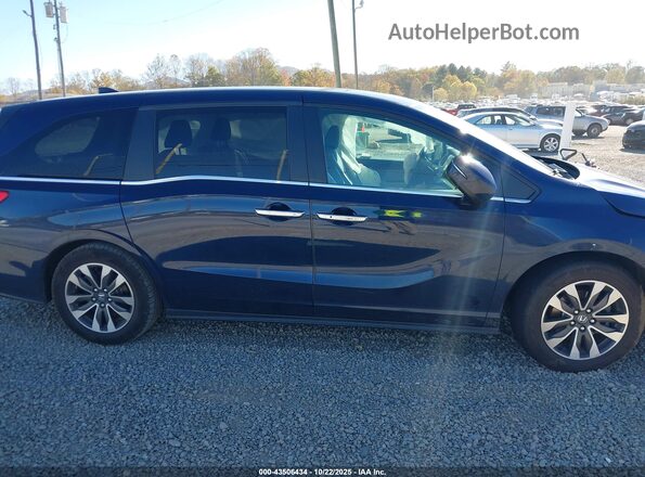 5FNRL6H72NB021475 2022 HONDA ODYSSEY Dark Blue Widok wnętrza z tyłu