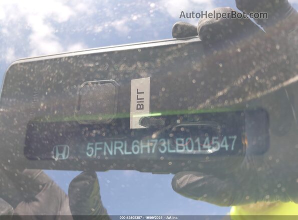 5FNRL6H73LB014547 2020 HONDA ODYSSEY Silver Շարժիչի բաժամունքի տեսք