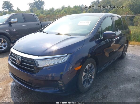 5FNRL6H73MB001413 2021 HONDA ODYSSEY Blue Front left