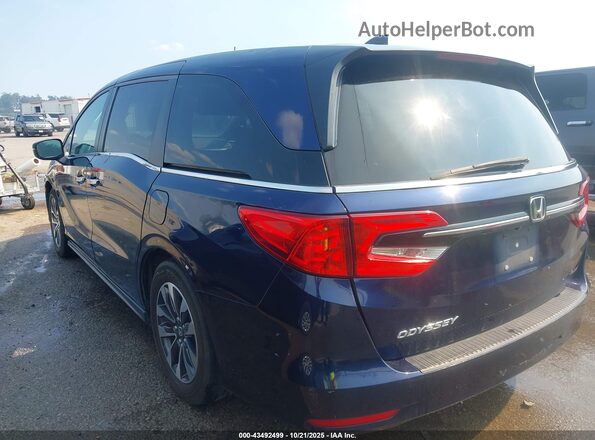 5FNRL6H73MB001413 2021 HONDA ODYSSEY Blue Rear left