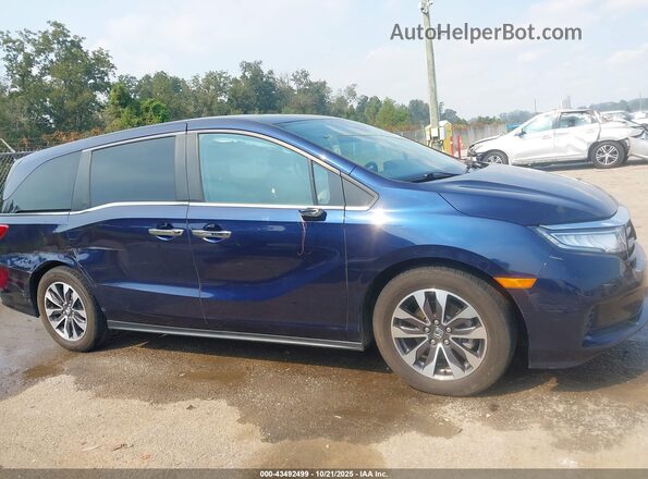 5FNRL6H73MB001413 2021 HONDA ODYSSEY Blue Rear interior view