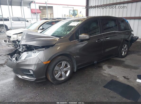 5FNRL6H74LB065099 2020 HONDA ODYSSEY Gray Vista tres cuartos delantera izquierda