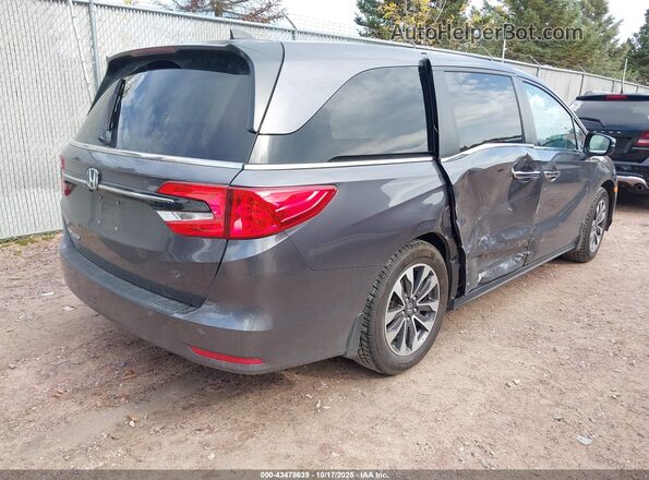 5FNRL6H74NB036687 2022 HONDA ODYSSEY Blue Rear right