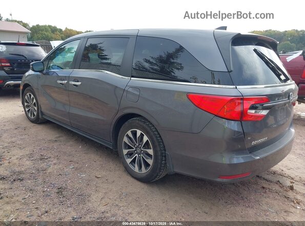 5FNRL6H74NB036687 2022 HONDA ODYSSEY Blue Rear left