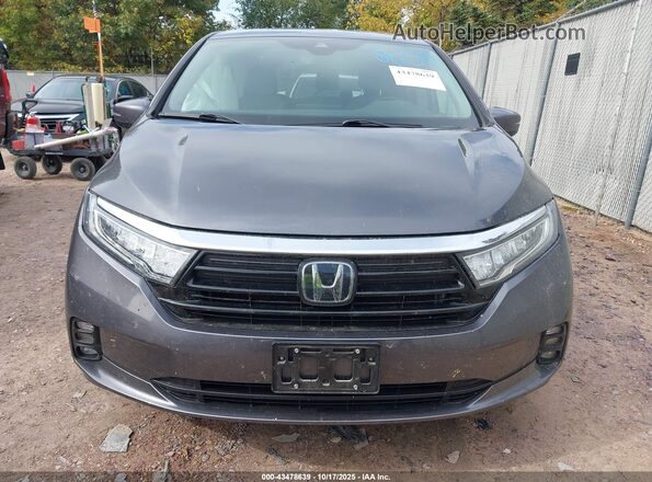 5FNRL6H74NB036687 2022 HONDA ODYSSEY Blue Instrument cluster view