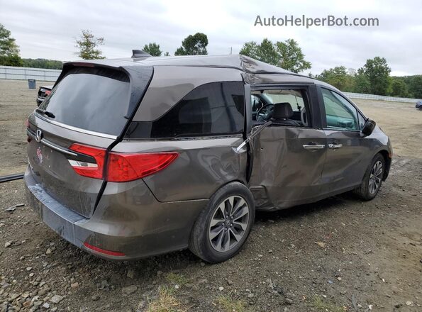5FNRL6H75MB002661 2021 HONDA ODYSSEY Brown Հետևի աջ